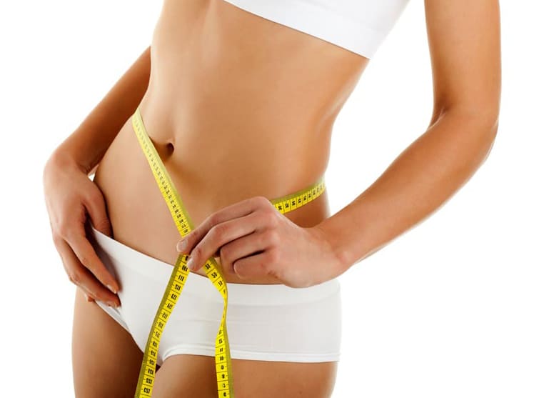 abdomen plano con proteina