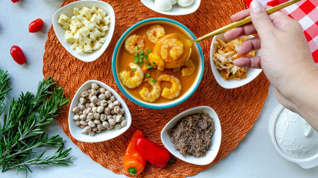 Mezcla de comidas raras