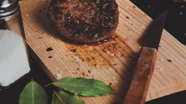 Hamburguesa de guisante texturizado