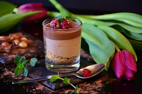 Mousse de frutos rojos