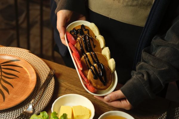 Pancakes de avena y clara de huevo